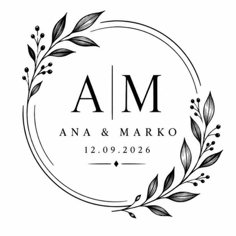 14 Botanical Circle Monogram