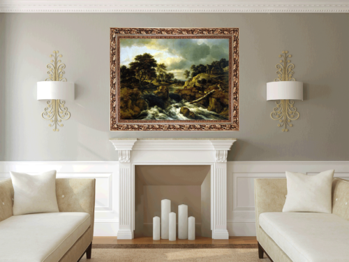 Ruisdael Jacob van ai - Waterfall in Norway