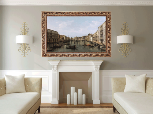 View of Grand Canal with the Palazzi Foscari and Moro Lin