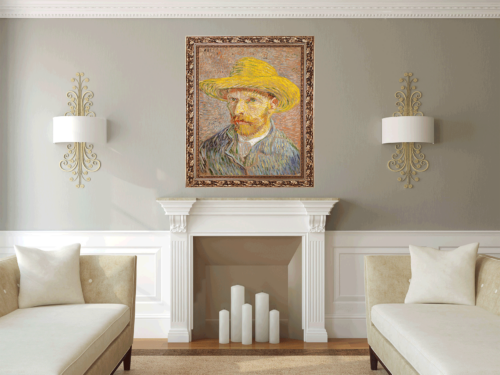 Vincent van Gogh- Self Portrait with a Straw Hat