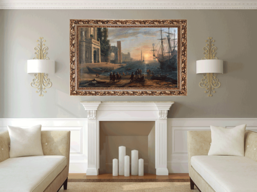 Claude Lorrain – Seaport with the Embarkation of the Queen of Sheba