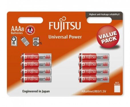 Fujitsu universal 8x AAA alkalne baterije